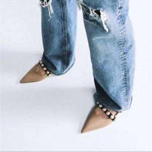 COPY - Zara Mules with Faux Pearl